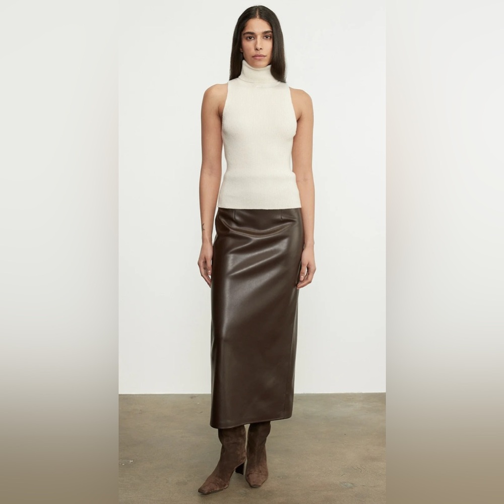 Enza Costa - Knit Sleeveless Sweater - Chalk